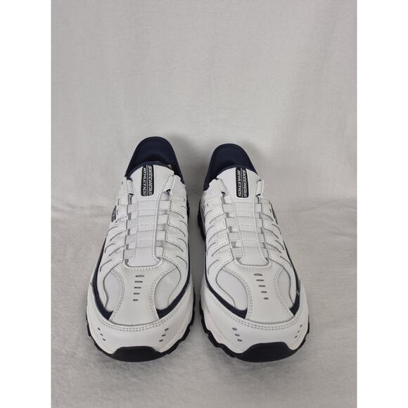 SKECHERS Afterburn M Fit Grill Captain 8.5 Extra Wide Slip-In White Navy - Picture 5 of 10